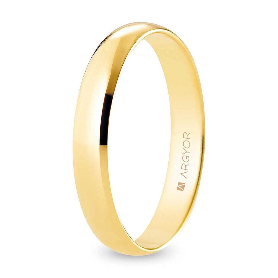 Joyer A ARGYOR | Alianza De Boda Oro Media Ca A 3,5 Mm Confort (A35Cp00)