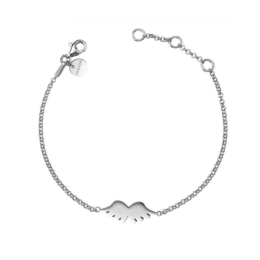 Joyer A ARGYOR | Pulsera De Plata De 1 Ley Alas De Ngel (4B8307313)