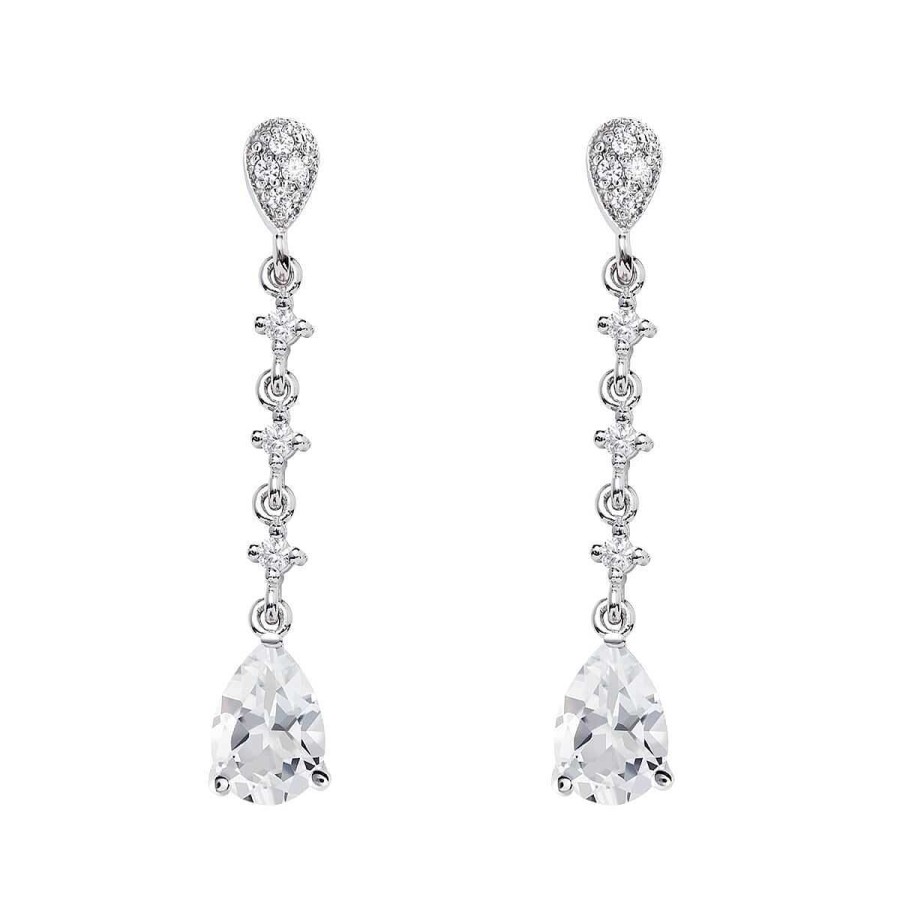 Joyer A ARGYOR | Pendientes De Novia De Oro Blanco 18K Y Topacio 79B0203Ta(1|2|3)