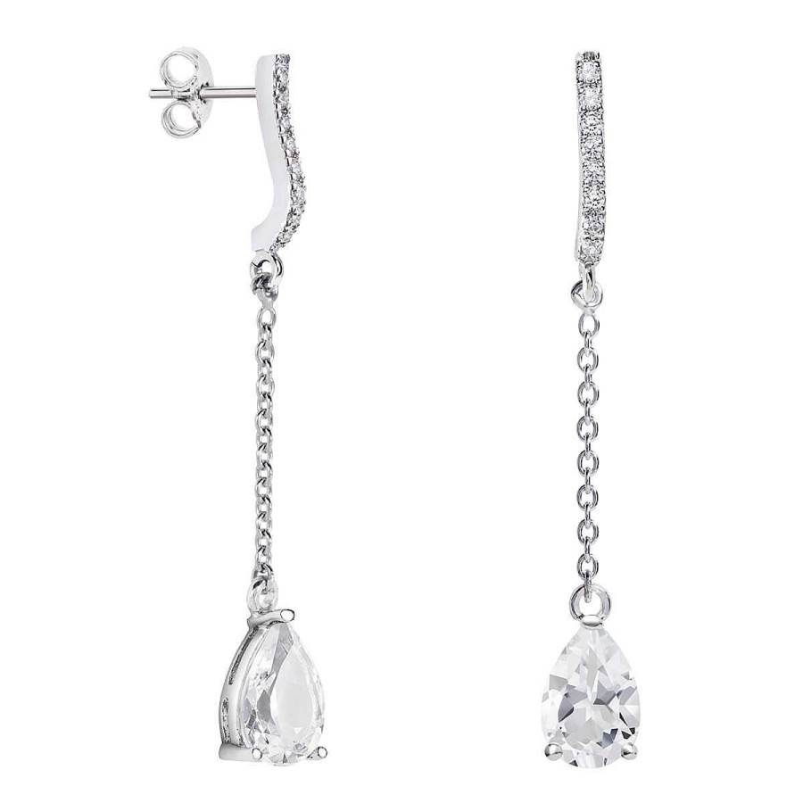 Joyer A ARGYOR | Pendientes De Novia En Plata Y Topacios Cadena 79B0507Ta(1|2|3)