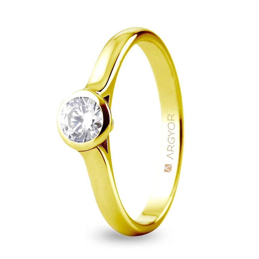 Joyer A ARGYOR | Anillo De Compromiso 1 Diamante Talla Brillante 0,34Ct (74A0043)