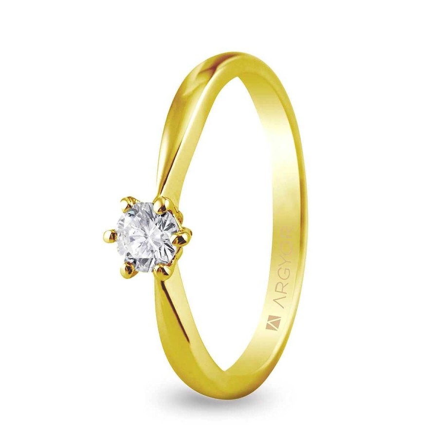 Joyer A ARGYOR | Anillo De Compromiso Con Circonita O Diamante 0.25Ct (74A0016)