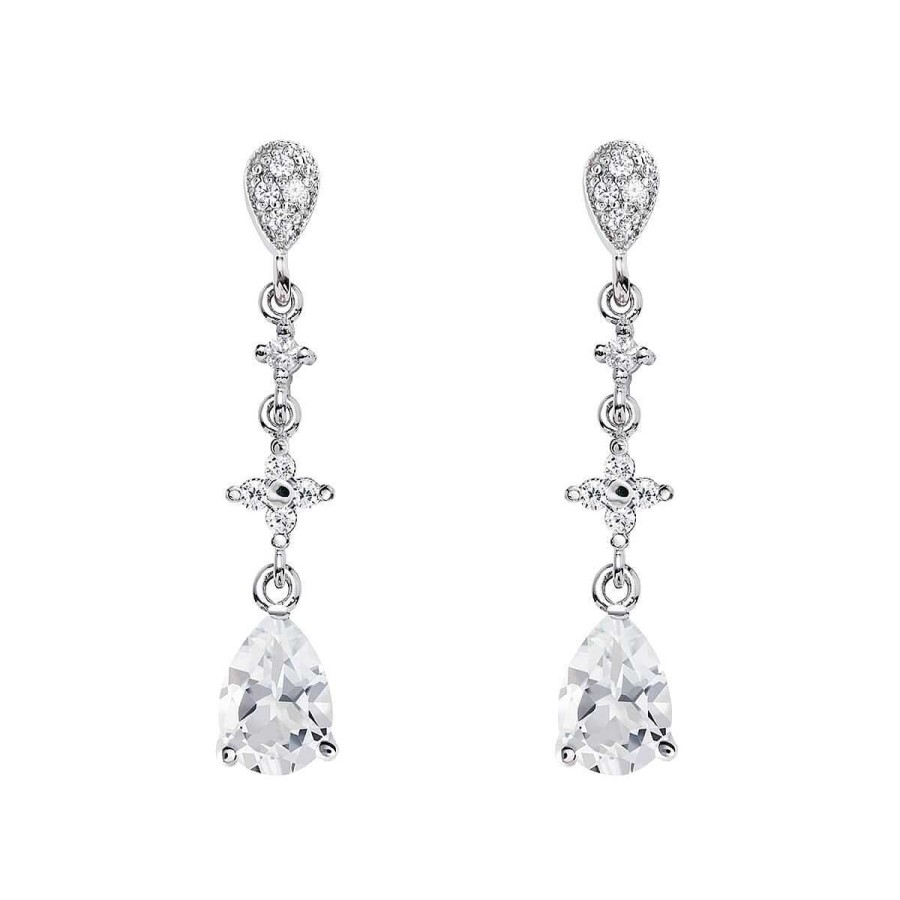 Joyer A ARGYOR | Pendientes De Novia De Oro Blanco De 18K L Grima 79B0204Ta(1|2|3)