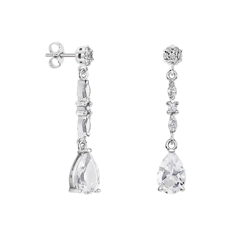 Joyer A ARGYOR | Pendientes De Novia Plata Con Topacios Entrepieza Marquise 79B0605Ta(1|2|3)