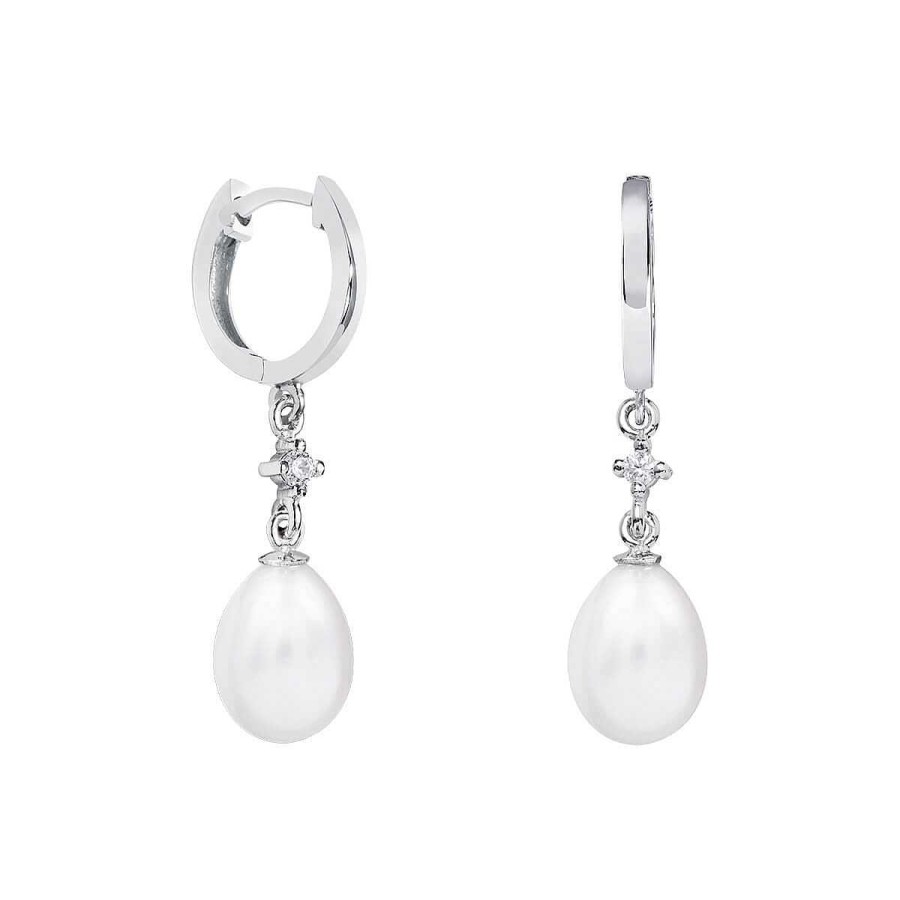 Joyer A ARGYOR | Pendientes Perlas Novia Plata Y Topacio (79B0301Te1)