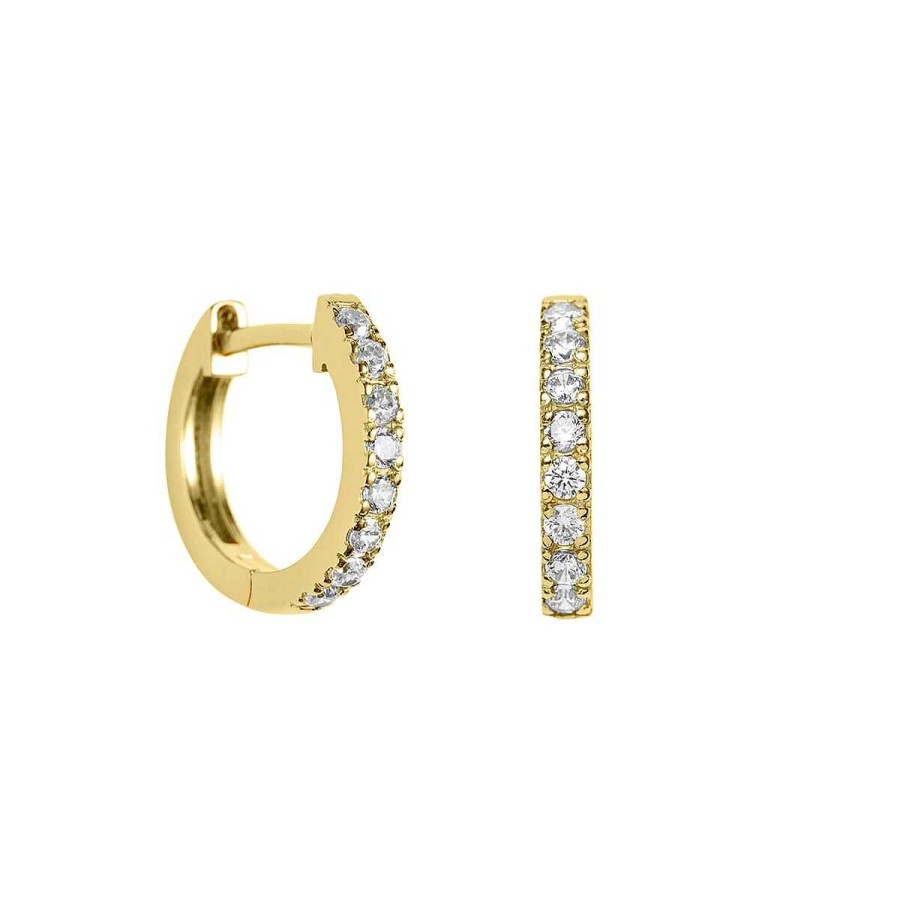 Joyer A ARGYOR | Pendientes De Oro Amarillo 18K Con Brillantes (75A0107)