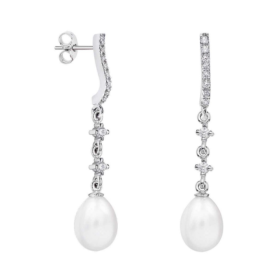 Joyer A ARGYOR | Pendientes Para Novia En Plata Y Topacios Con Perlas (79B0502Te1)