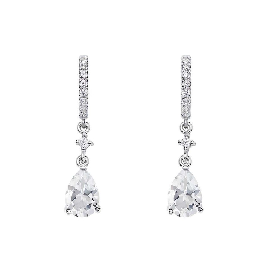 Joyer A ARGYOR | Pendientes De Novia Oro Blanco 18K Y Topacio 79B0401Ta(1|2|3)