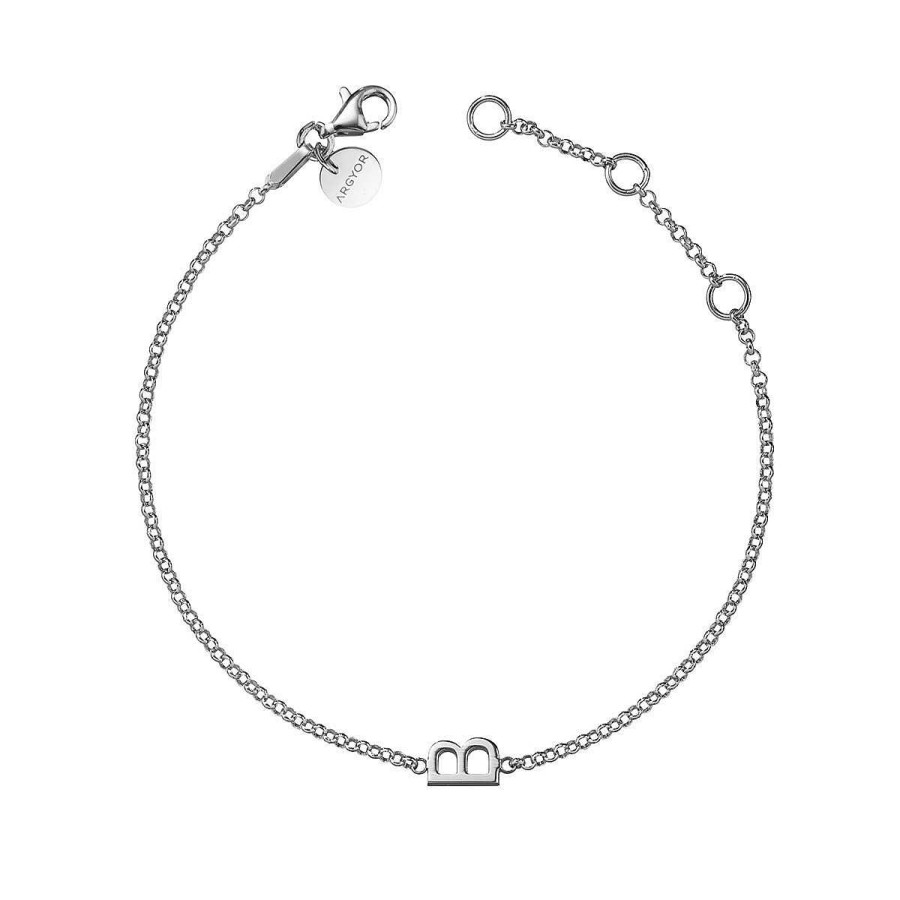 Joyer A ARGYOR | Pulsera De Plata De Ley 925 Abecedario (4B8307310)