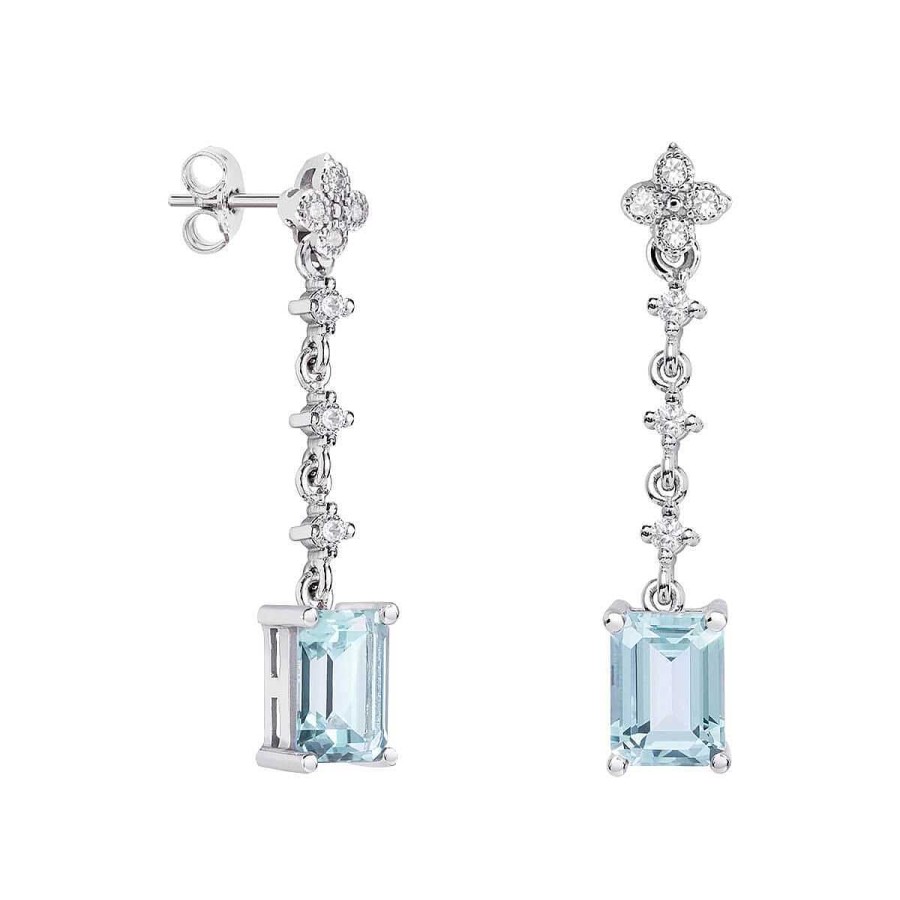 Joyer A ARGYOR | Pendientes De Oro Blanco 18K Y Topacio Para Novias 79B0103Tb(1|2|3)