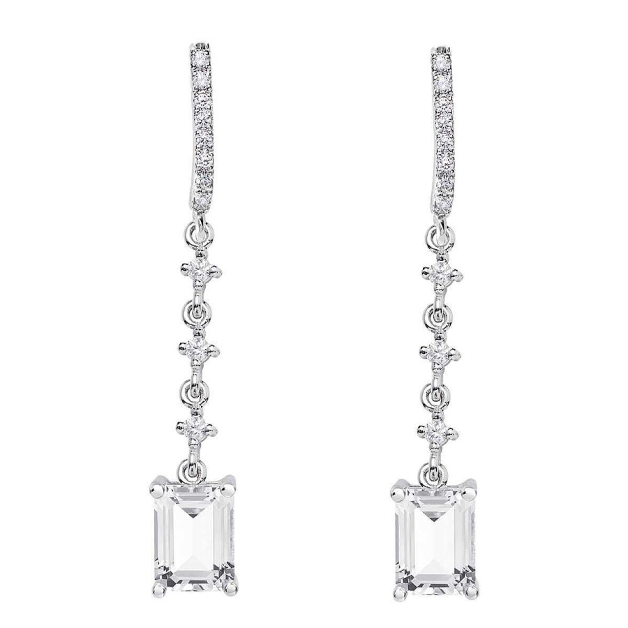 Joyer A ARGYOR | Pendientes De Novia De Oro Blanco De 18K Y Topacios 79B0503Tb(1|2|3)