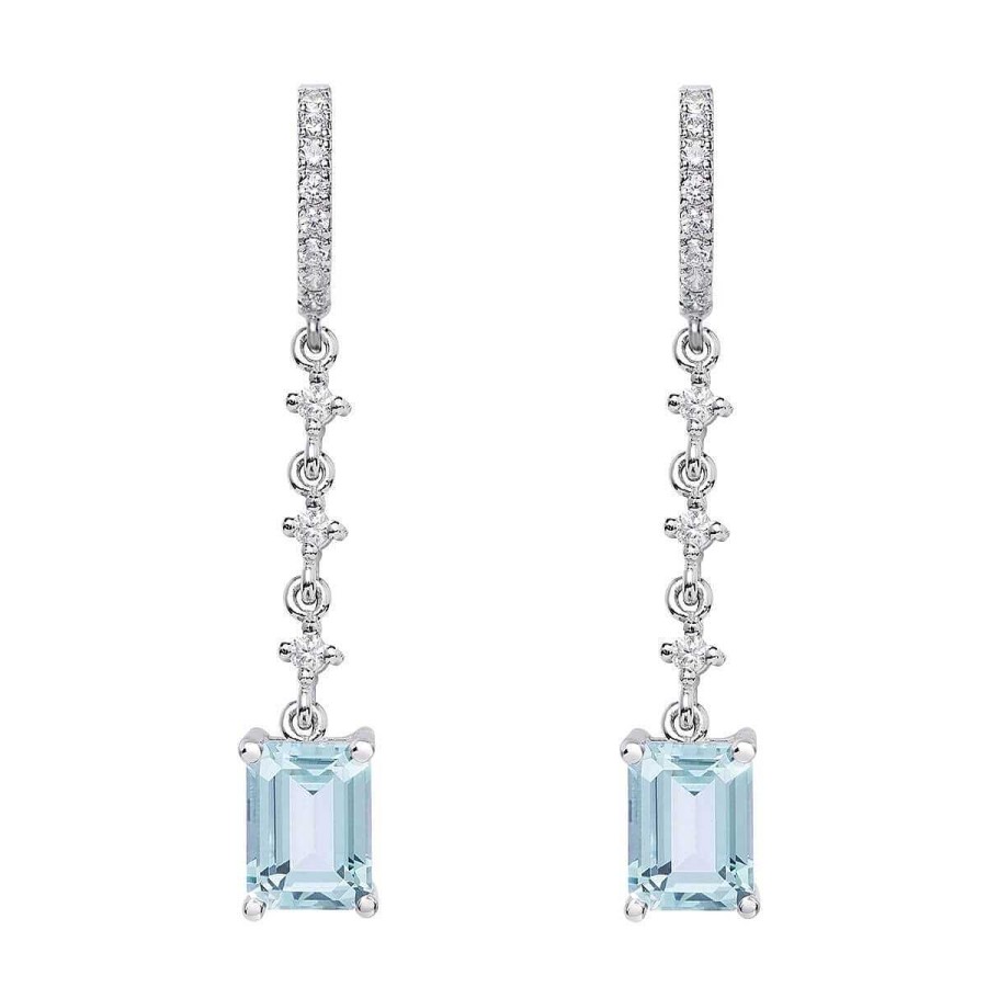 Joyer A ARGYOR | Pendientes De Novia Plata Con Topacios En Color Blanco 79B0403Tb(1|2|3)