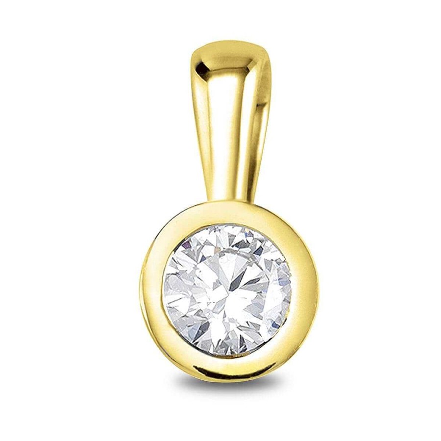 Joyer A ARGYOR | Colgante Oro Amarillo Con 1 Diamante (75A0005)