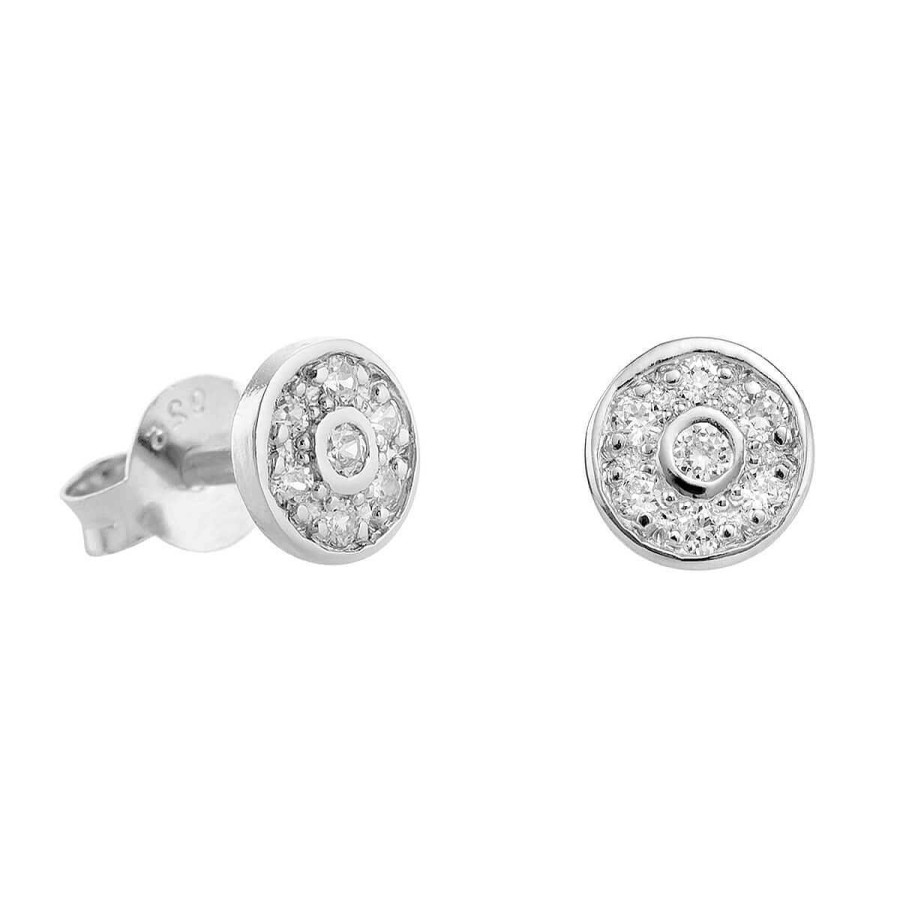 Joyer A ARGYOR | Pendientes De Diamantes En Roseta Y Oro Blanco (76Bpe003)