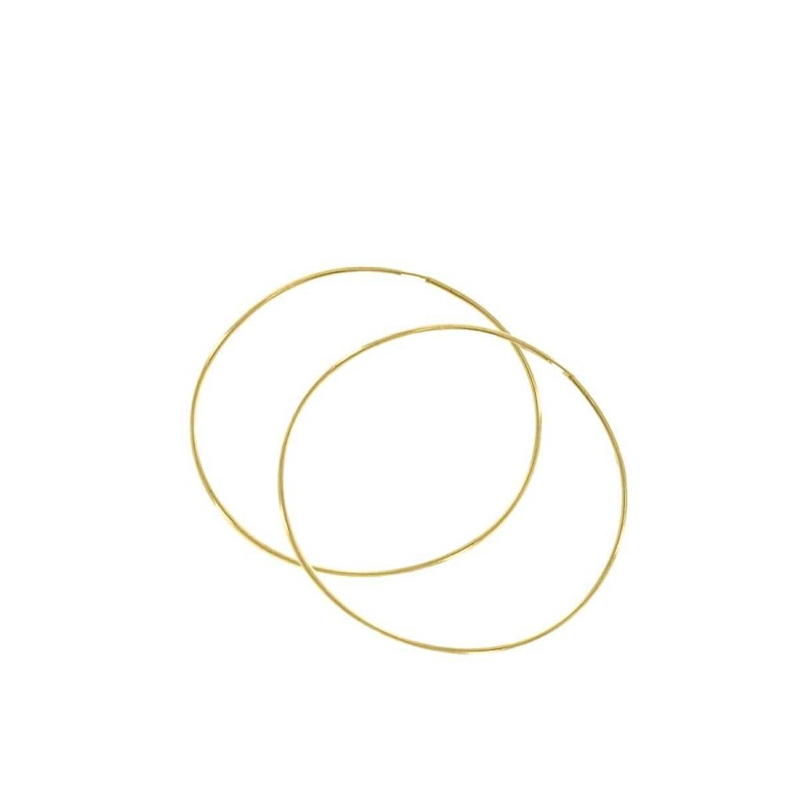 Joyer A ARGYOR | Aros De Oro De 18K Di Metro De 50Mm (06A0150)