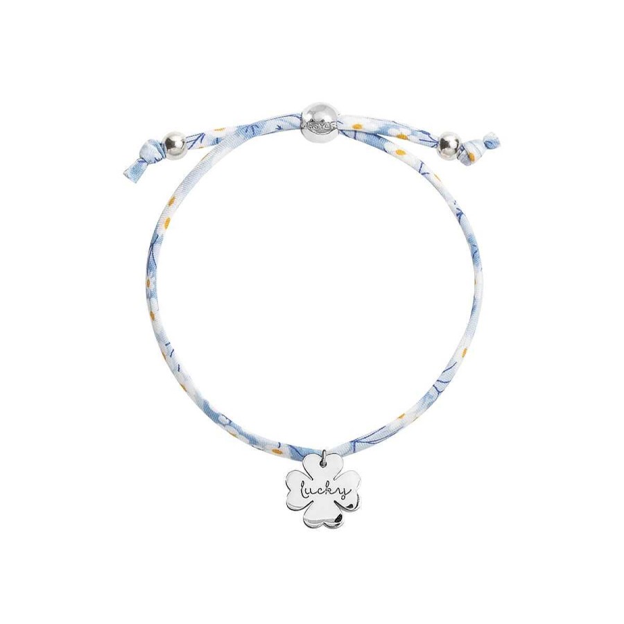 Joyer A ARGYOR | Pulsera Con Colgante Tr Bol Grabado En Plata Y Cord N (4B8307509)