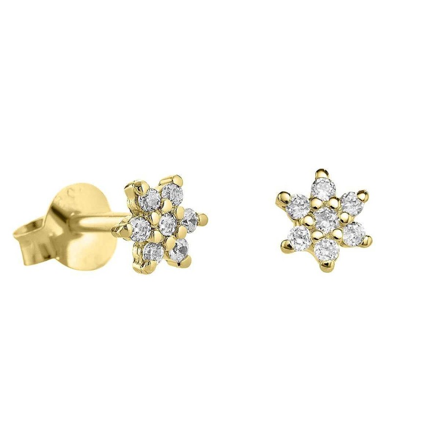 Joyer A ARGYOR | Pendientes De Diamantes 18K Flor (76Ape001)