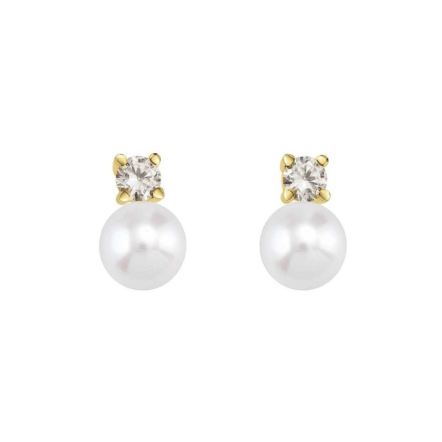 Joyer A ARGYOR | Pendientes De Novia Con Diamantes Y Perlas (75A0101P)