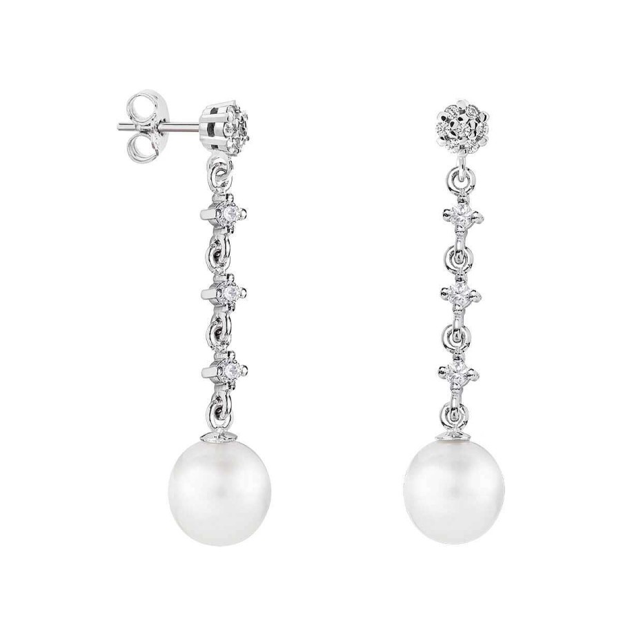 Joyer A ARGYOR | Pendientes De Novia En Plata Y Topacios Con Perlas (79B0603Td1)