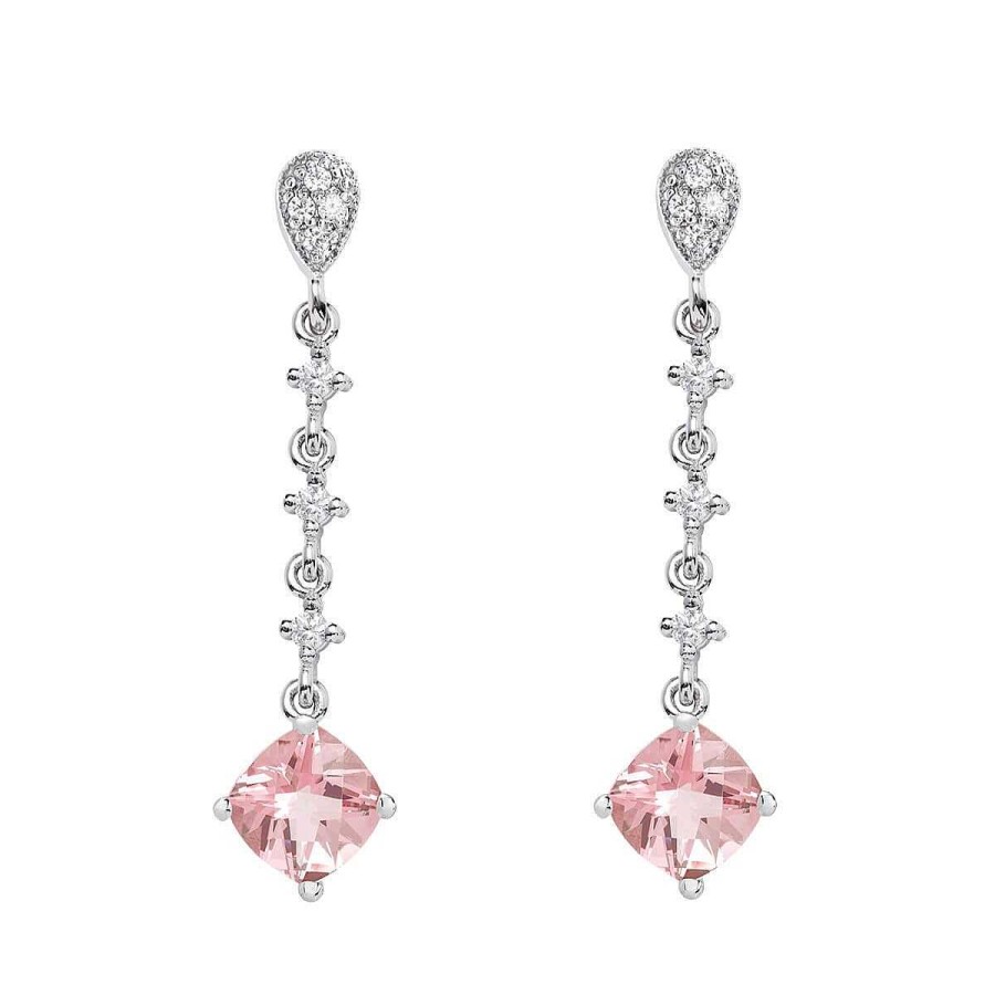 Joyer A ARGYOR | Pendientes De Plata Para Novias Con Topacio Cushion 79B0203Tc(1|2|3)