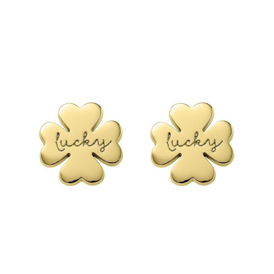 Joyer A ARGYOR | Pendientes De Plata Dorada Tr Bol "Lucky" (6A8307318)