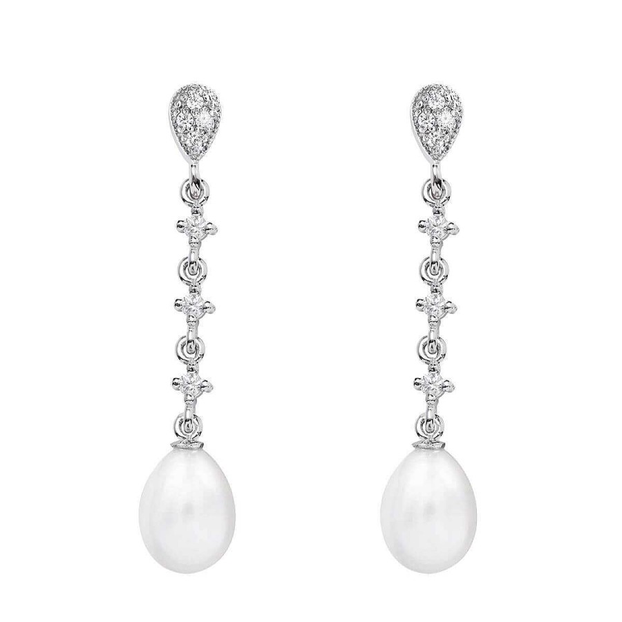 Joyer A ARGYOR | Pendientes Para Novia En Oro Blanco De 18K Y Perlas (79B0203Te1)