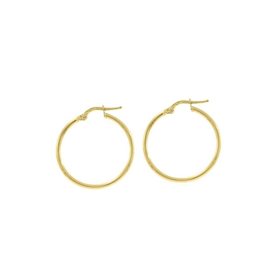 Joyer A ARGYOR | Aros De Oro Amarillo Tipo Criolla 20Mm (06A0220)