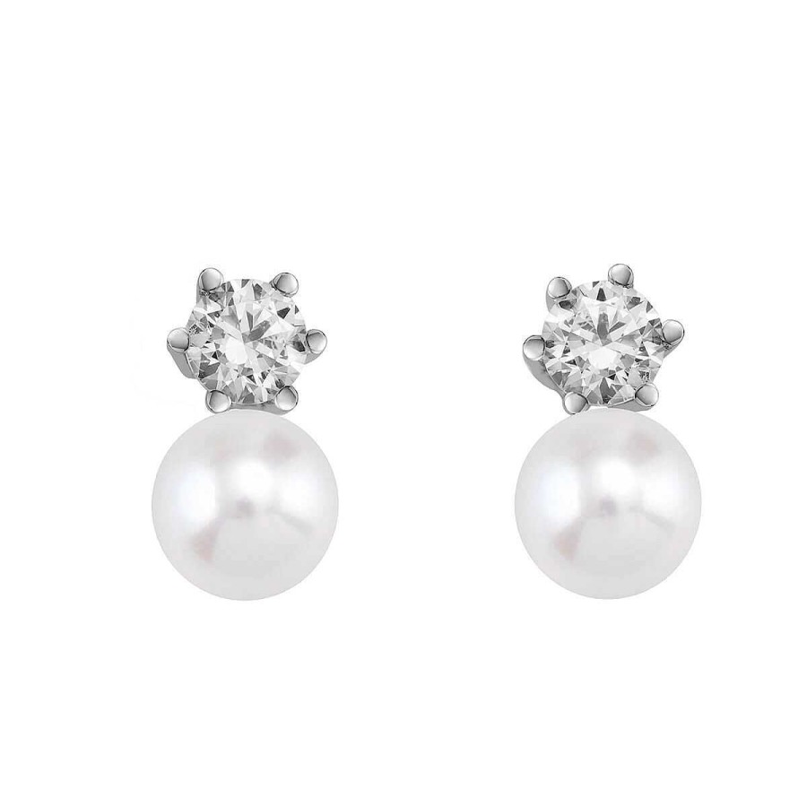 Joyer A ARGYOR | Pendientes De Novia Con Diamantes Y Perlas (75B0102P)