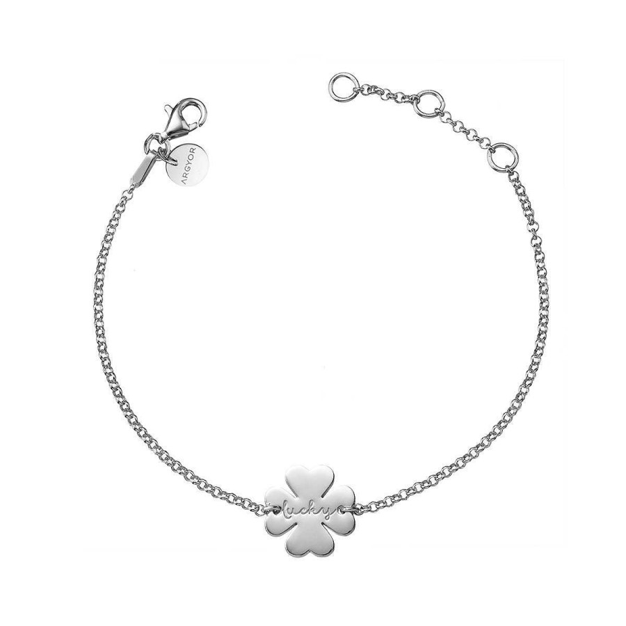 Joyer A ARGYOR | Pulsera De Plata Ley 925 Tr Bol De La Suerte (4B8307318)