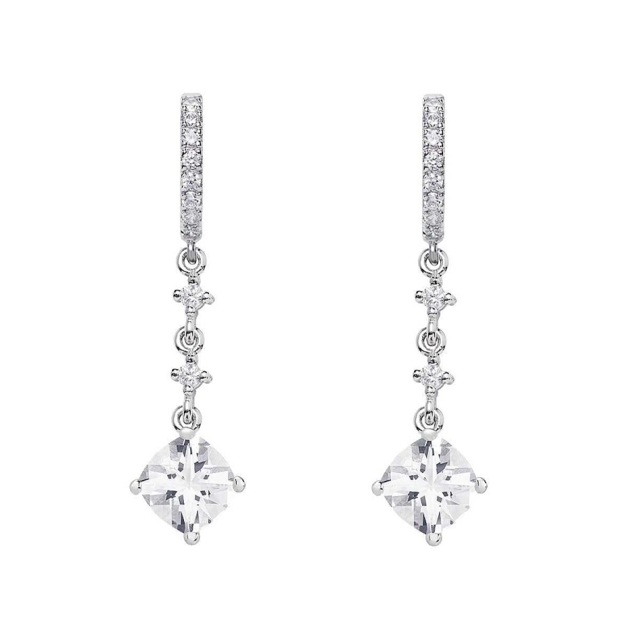 Joyer A ARGYOR | Pendientes De Oro Blanco 18K Y Topacio Para Novias 79B0402Tc(1|2|3)