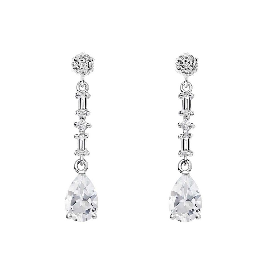 Joyer A ARGYOR | Pendientes De Novia De Oro Blanco De 18K Cabezal Roseta 79B0606Ta(1|2|3)